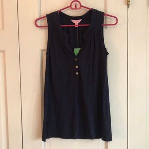 NWT Lilly Pulitzer navy top